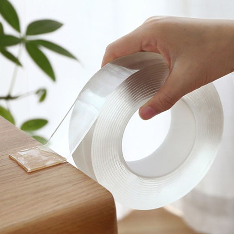 Nano adsorption film strong ten thousand times nano non-marking magic tape waterproof and high temperature double-sided