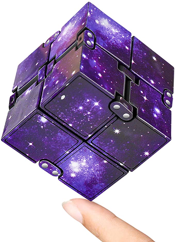 Toy Stress Relieving Fidgeting Game for Kids and Adults,Cute Mini Unique Gadget for Anxiety Relief and Kill Time Infinity Cube Fidget