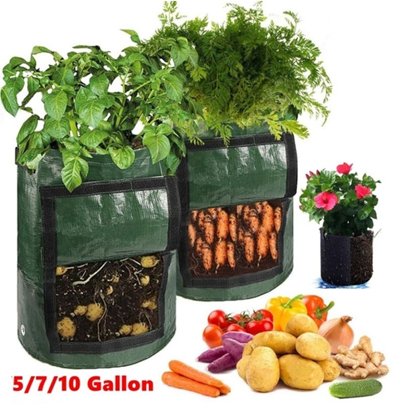 Smart Plant Grow Bags for Potato/Plant Container/ Flowers Pots/Garden Decoration with Handles