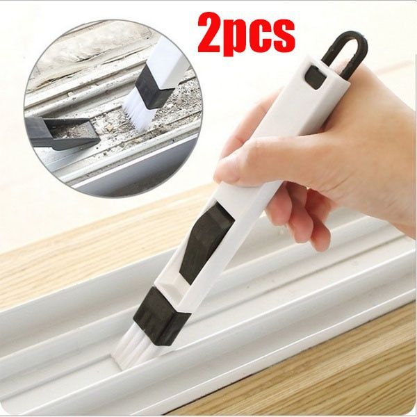 Multi-purpose Kitchen And Bathroom Doors And Windows Groove Cleaning Brush With Dustpan Gap Brushes Keyboard Brush Corner Dusting Brush