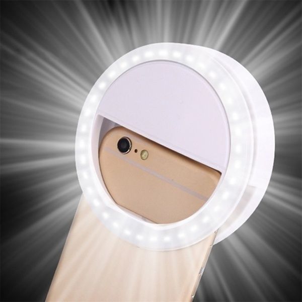 Universal Selfie LED Ring Flash Light Mobile Phone 36 LEDS Selfie Lamp Ring Clip