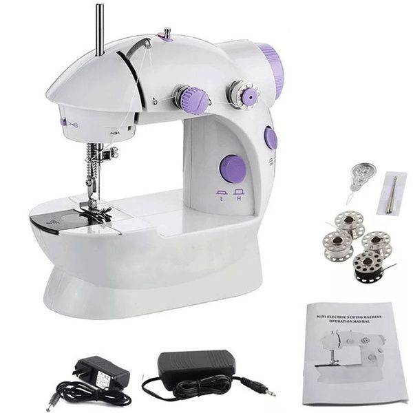 Mini Automatic Dual Speed Double Thread Stitching Electric Pedal Sewing Machine