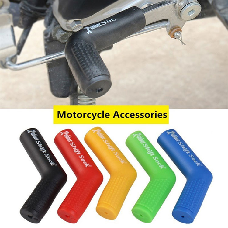 Universal Motorcycle Motocross Gear Shift Lever Cover Non-slip Rubber Sleeve Sock Boot Shoe Protectors Colorful CHIZIYO