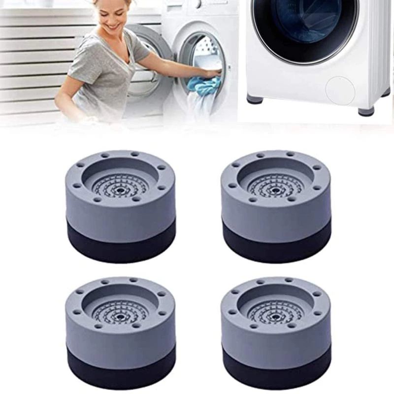 4Pcs/Set Anti Vibration Legs For Furniture Washing Machine Support Mats Rubber Legs Slipstop Pads Sofa Silent Skid Raiser Mat