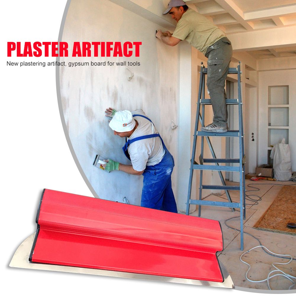 Stainless Steel Plastic Drywall Finishing Smoothing Spatula Portable Flexible Painting Skimming Blades for Wall Plastering Tools