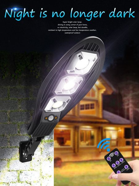 2022 NEW Hot Selling COB LED Solar Power Street Wall Lights Outdoor, 9000W/5000W/3500W/3000W/2000W/100W Wall Light Motion PIR Sensor Powered Lighting 3 Modes Garden Waterproof Lamp with Remote Control