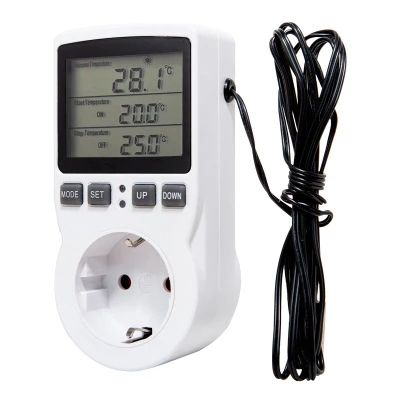 EU/US/FR/UK Timer Socket Thermostat Digital Temperature Controller Socket Outlet With Timer Switch Sensor Probe Heating Cooling
