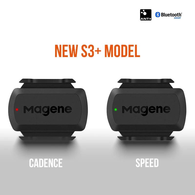 Magene S3+ Speed Cadence Sensor ANT+ Bluetooth Computer Speedmeter for Garmin iGPSPORT Bryton Dual Sensor Bike Computer zWIFT