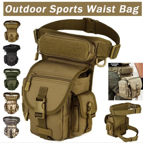 Newest Leg Bag Packs Multifunctional Hiking Hunting Camping Fishing Tactical Outdoor SWAT Sports Fashion Military Camouflage Waterproof Pockets