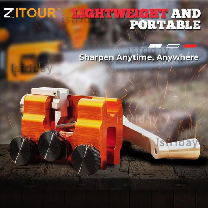 Portable Hand Crank Chainsaw Easy-to-use Chain Saw Sharpener Suitable All Kinds Of Chainsaws Chainsaw Cranked Chain Sharpeners
