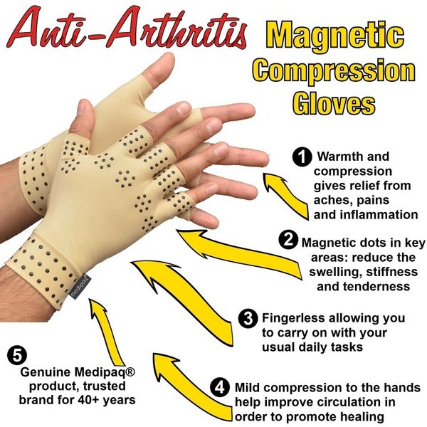 High Quality Massage Therapy Support Gloves Arthritis Pressure Pain Relief Heal Joints