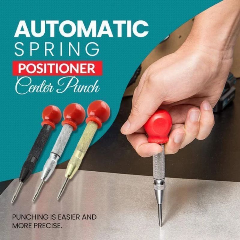 Automatic Center Punch Spring Loaded Marking Starting Holes Tool Device Positioner Semi Automatic Window Breaking Device