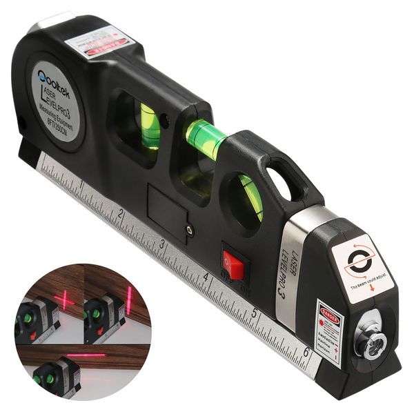 Multi-function High Precise Laser Leveling Instrument with Steel Ruler Cross Straight Line Laser Level Aligner