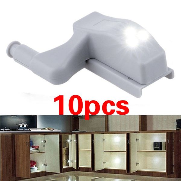 2/5/10pc New Closet Automatic LED Hinge Light Closet Cabinet White Intelligent Induction lamp