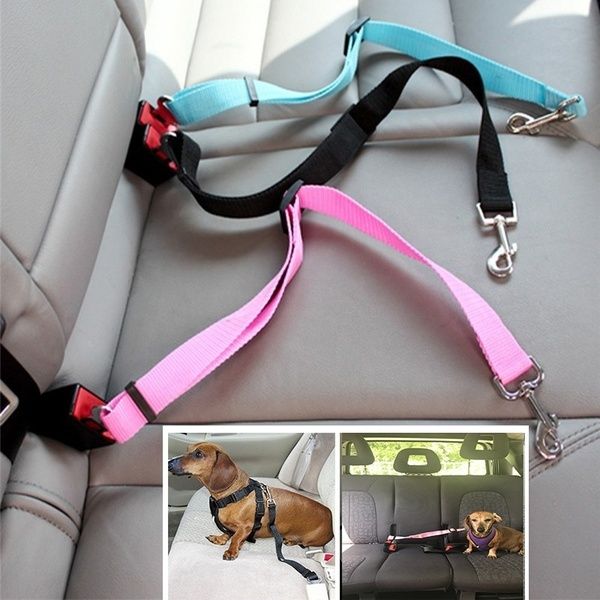NEW 1pcs Car Pet Dog Cat Adjustable Vehicle Safety Seatbelt Seat Belt Harness Lead