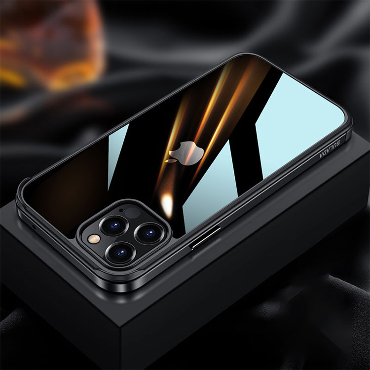 New Metal Frame Transparent Protective Case for iPhone 13 Series
