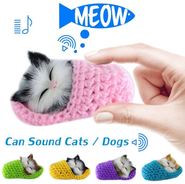 Cute Plush Toys That Can Make A Sound Cute Plush Cat(Lifelike Simulation Sound) Gifts for Granddaughter & Baby