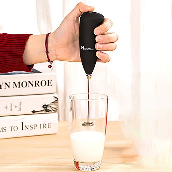 Kitchen Egg Beater Coffee Milk Drink Electric Frother Foamer Electric Mini Handle Mixer Stirrer