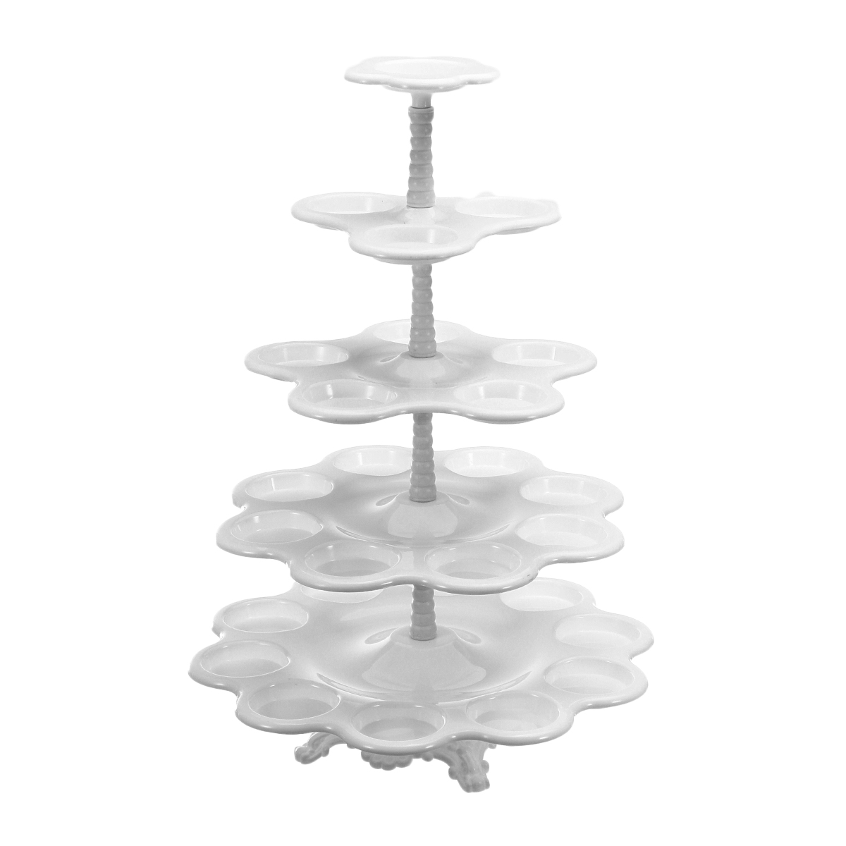 5 Tiers Cupcake Stand Afternoon Tea Wedding Plates Party Tableware Bakeware Tray Display Rack Cake Decorating Tools