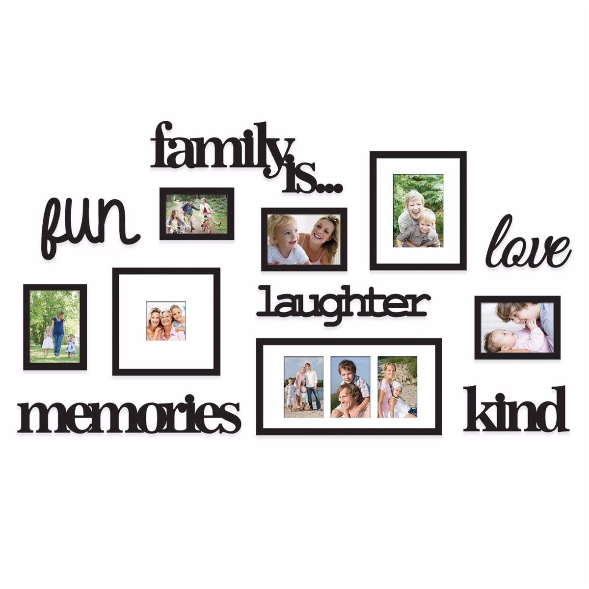 3D Acrylic Family Tree Photo Frame Set Only Stickers Frame Home Wall Art Decorative For Living Room Bedroom Decoration