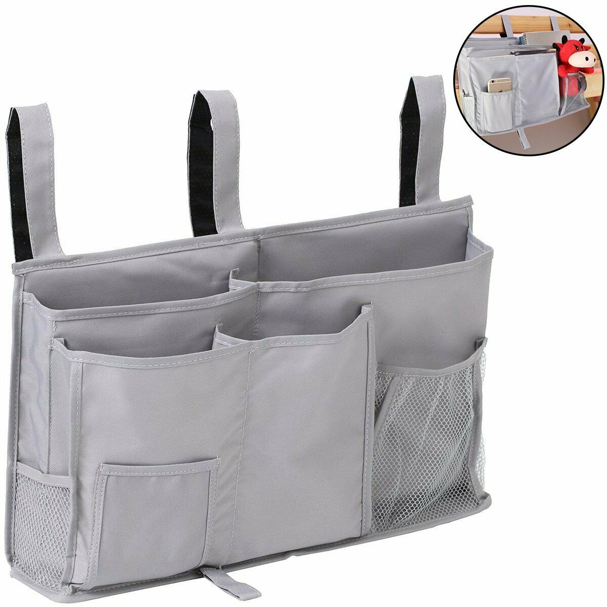 Bedside Oxford Cloth Storage Bag Baby Bed Hanging Bag Large Capacity Storage Bag Holder Students Dormitory