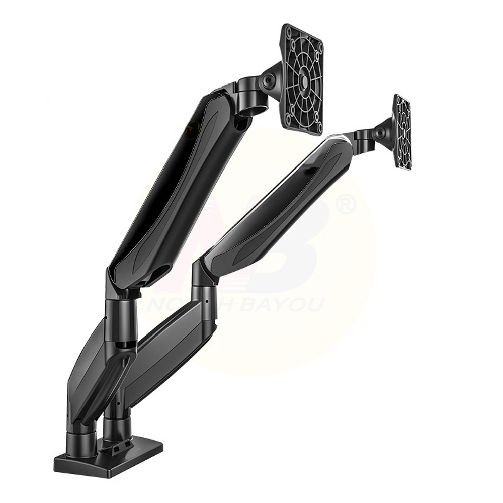 22-27 inch Double Screen Display Bracket Rotating Desktop Lifting LCD Computer Display Rack