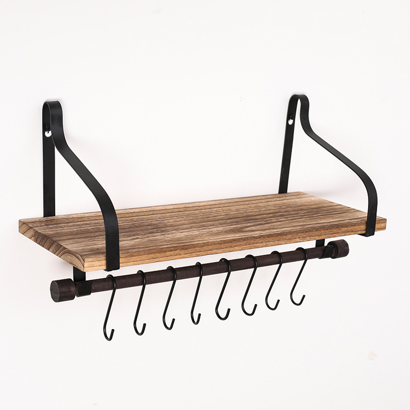 Wall Mounted Storage Shelf Kitchen Pot Pan Rack Bathroom Tray Holder Home Office Decoration Display Stand Organizer
