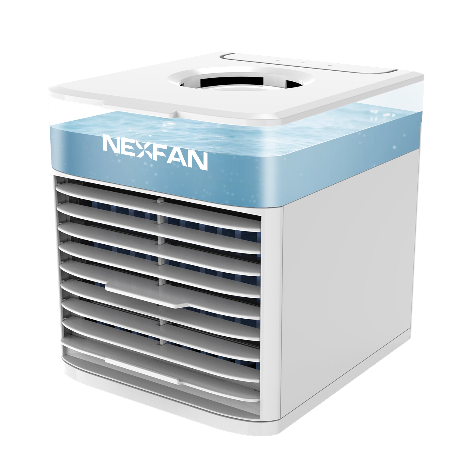 Powerful Cooling Portable Ac NexFan RPG Light Cooler Cooling Humidification Purify Room Aaromatherapy 4 In 1, USB Charging  Easy To Clean Built-in Filter Noise Reduction Portable Cooler