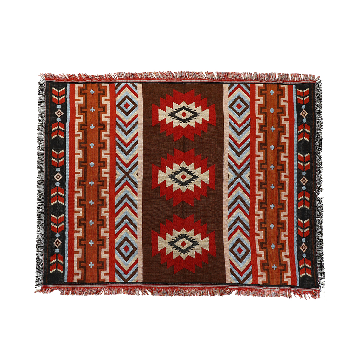 Home Decoration Aztec Navajo Towel Mat Throw Wall Hanging Cotton Rugs Geometry Woven 130*160cm