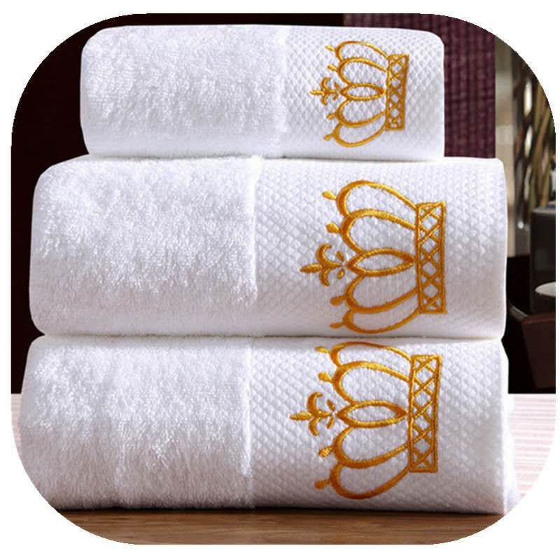 Cotton embroidered towel