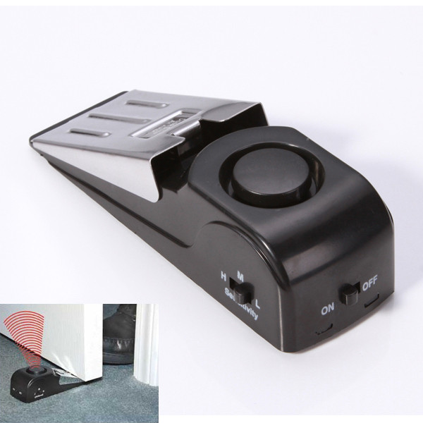 Door Stop Block Systerm Security Portable Burglar Sensors Alarm 125DB