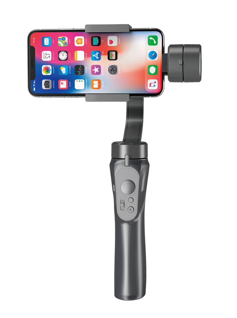 Compatible with Apple, Handheld Phone Gimbal Stabilizer 3-Axis PTZ Tripod Anti-Shake for Smartphone Vlog 