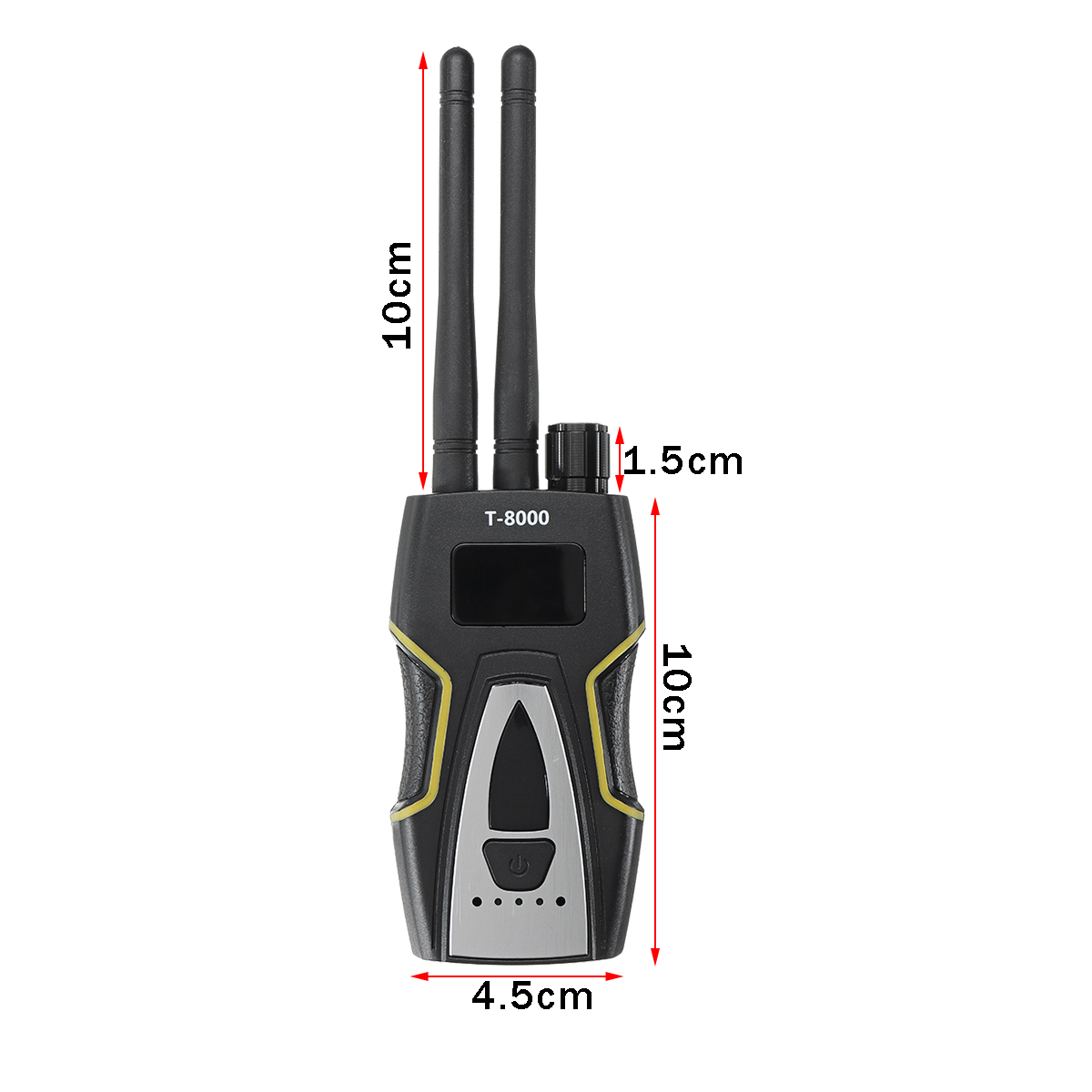 T8000 Pro RF Bug Camera Signal Detector Frequency Scanner GPS Wireless Tracker
