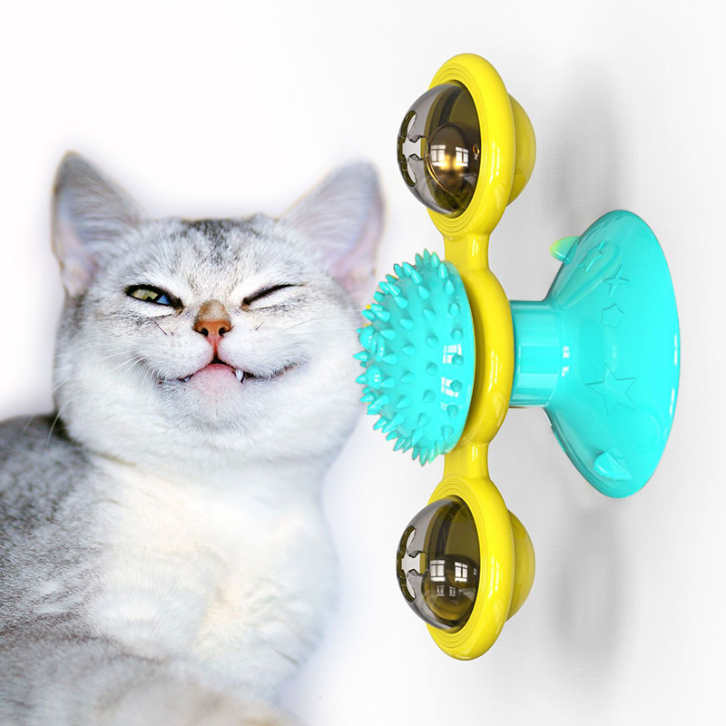 Cat Turntable Cat Windmill  Glowing Toy