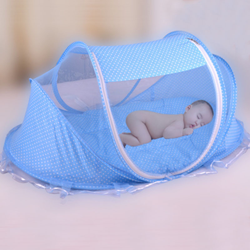 Foldable  Baby Bed Net With Pillow+Net 2pieces Set