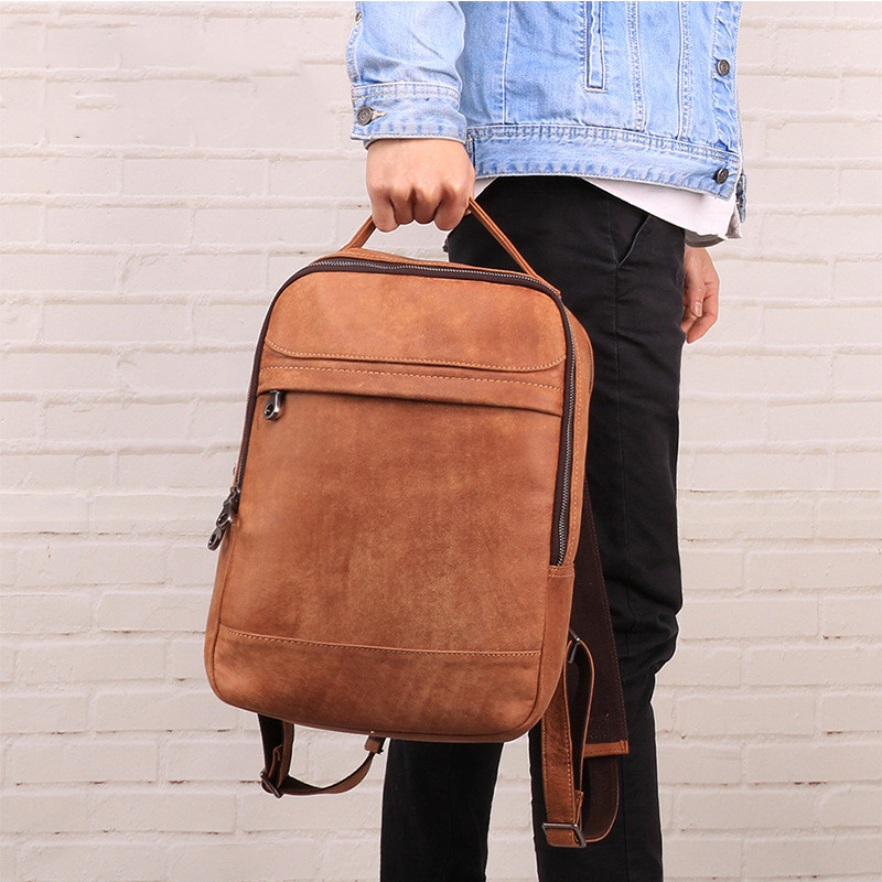 Large capacity computer travel bag retro backpack