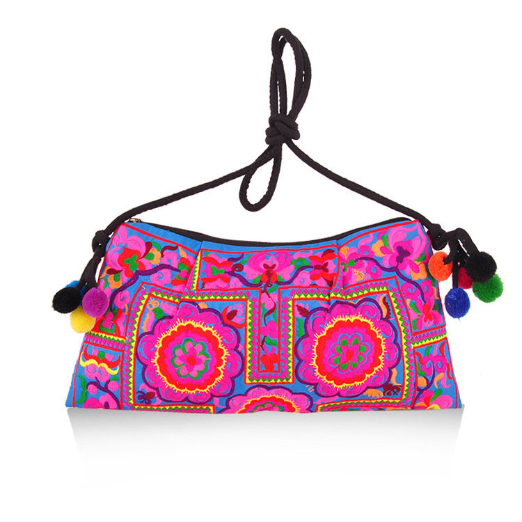 Ethnic style embroidered bag