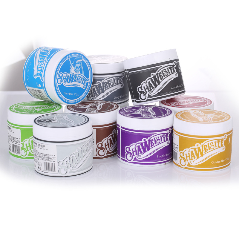 Hair wax hair dye clay color cream Disposable hair dye  Gray