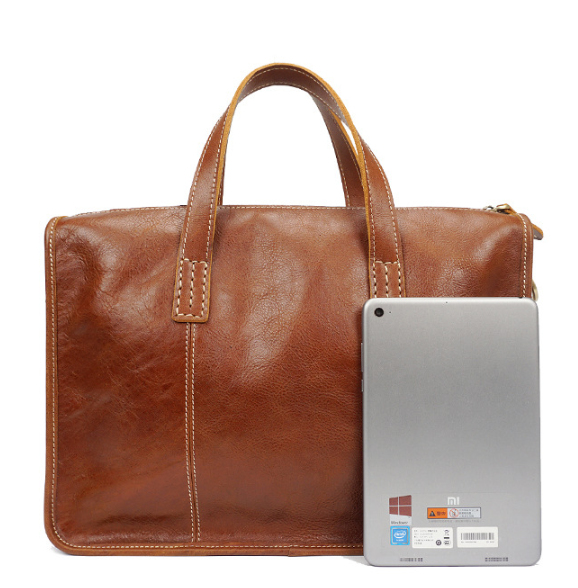 Male bag real leather men's handbag