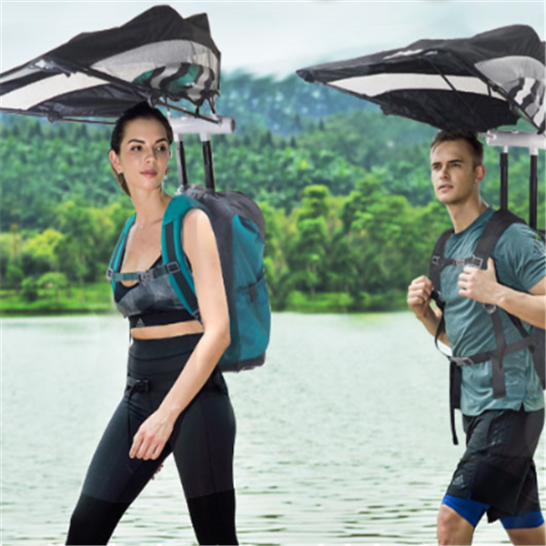 Umbrella Backpack Smart Shoulder Bag with Sunshade Large-capacity Outdoor Bag Smart Bag Bluetooth Speaker Bag
