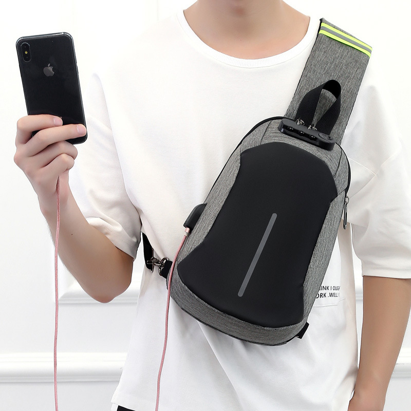 Men's chest bag anti-theft