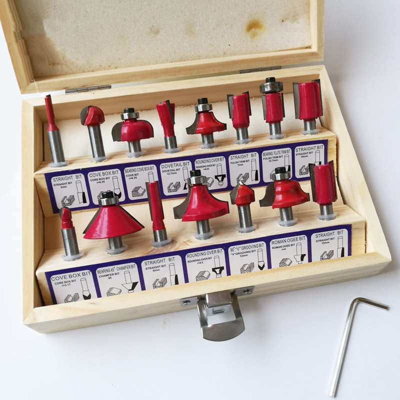 Woodworking cutters wooden box