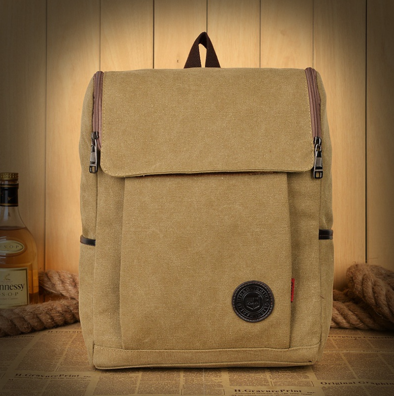 2016 Korean canvas backpack Travel backpack British retro tide male and female students pack Factory direct