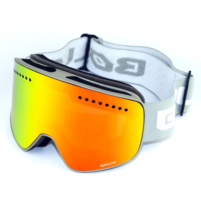 Cylindrical magnet ski goggles double anti-fog ski glasses