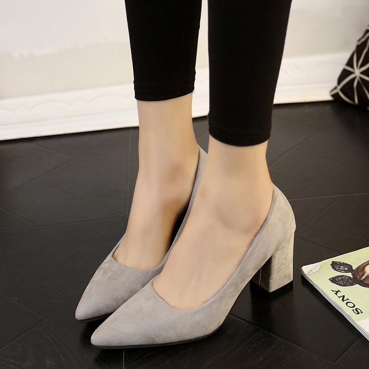 Korean Style Pointed Shallow Mouth Women's High Heels