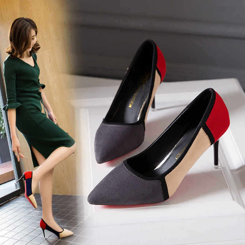 Pointed high heels