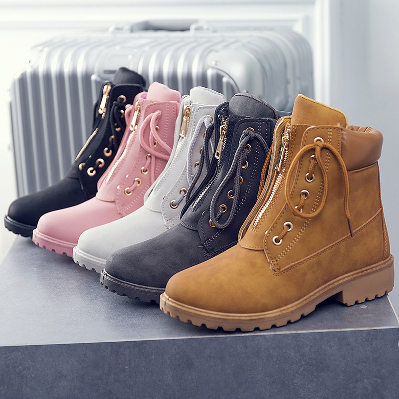 Martin boots women wear lace ankle boots