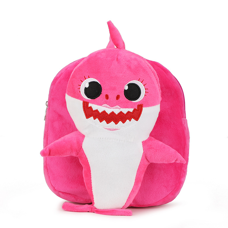New cartoon boys and girls backpack shoulders cute plush preschool class pupils school bag