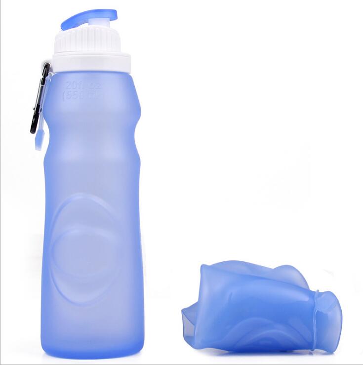 Multifunctional Silicone Sports Folding Water Bottle