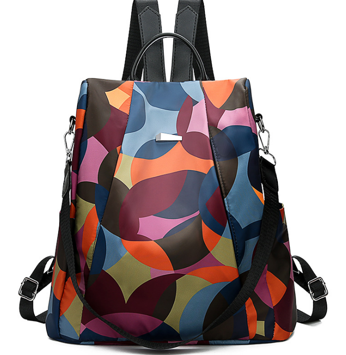Camouflage shoulder bag female Korean version 2021 new wave fashion wild Oxford cloth casual travel backpack lady bag